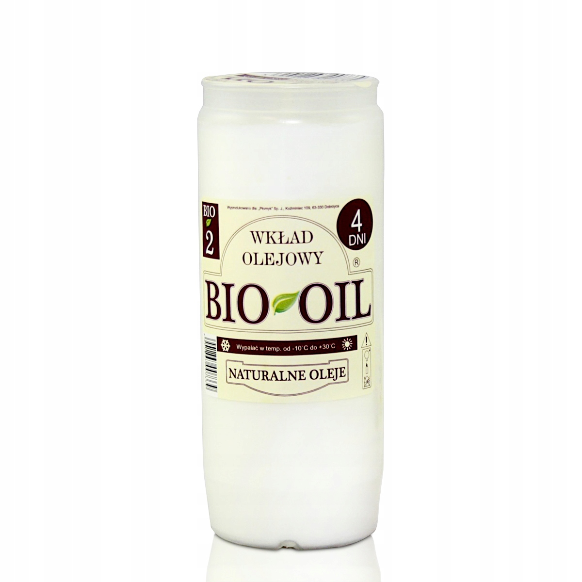 

Wkład do zniczy Płomyk Bio Oil 2 (30 sztuk) 96h