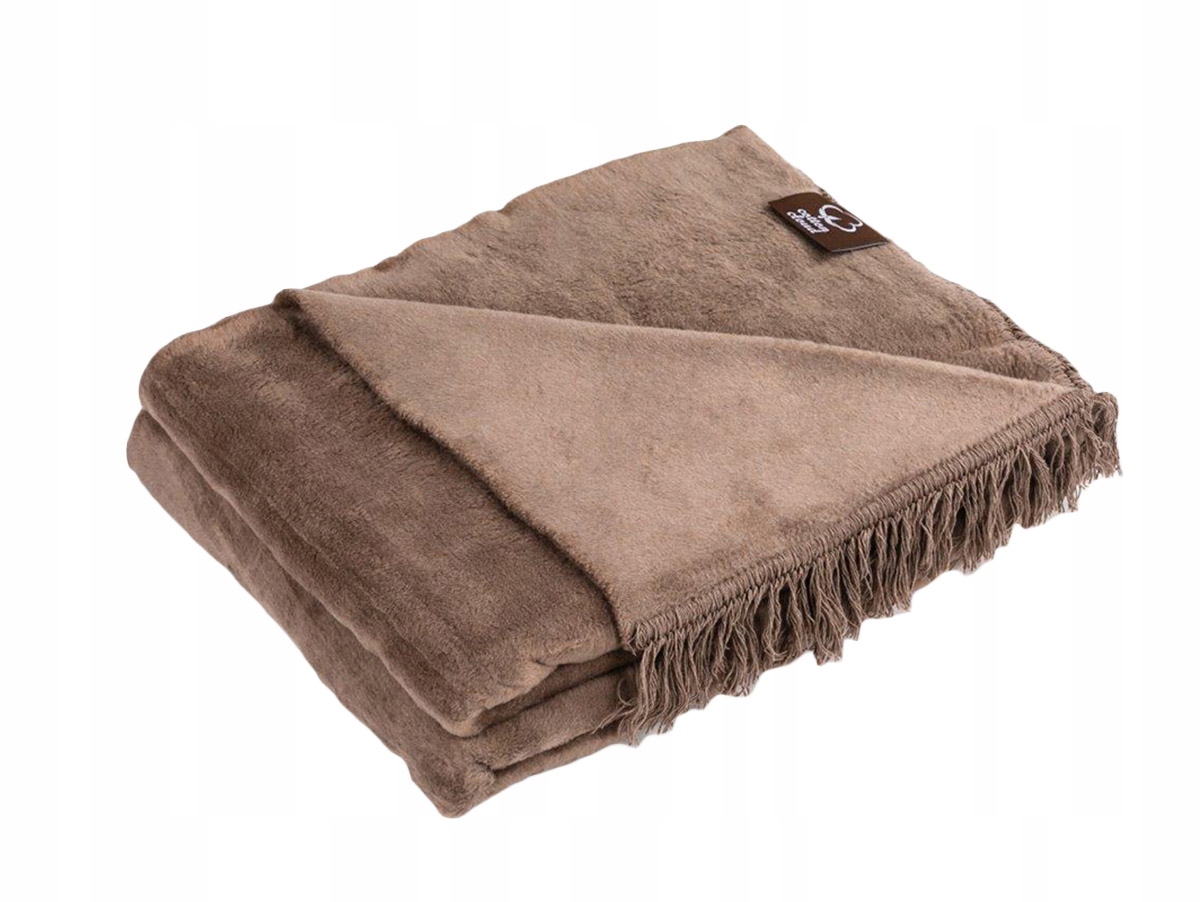 Bavlněná deka Frędzlami Přehoz 150x200 Čokoláda