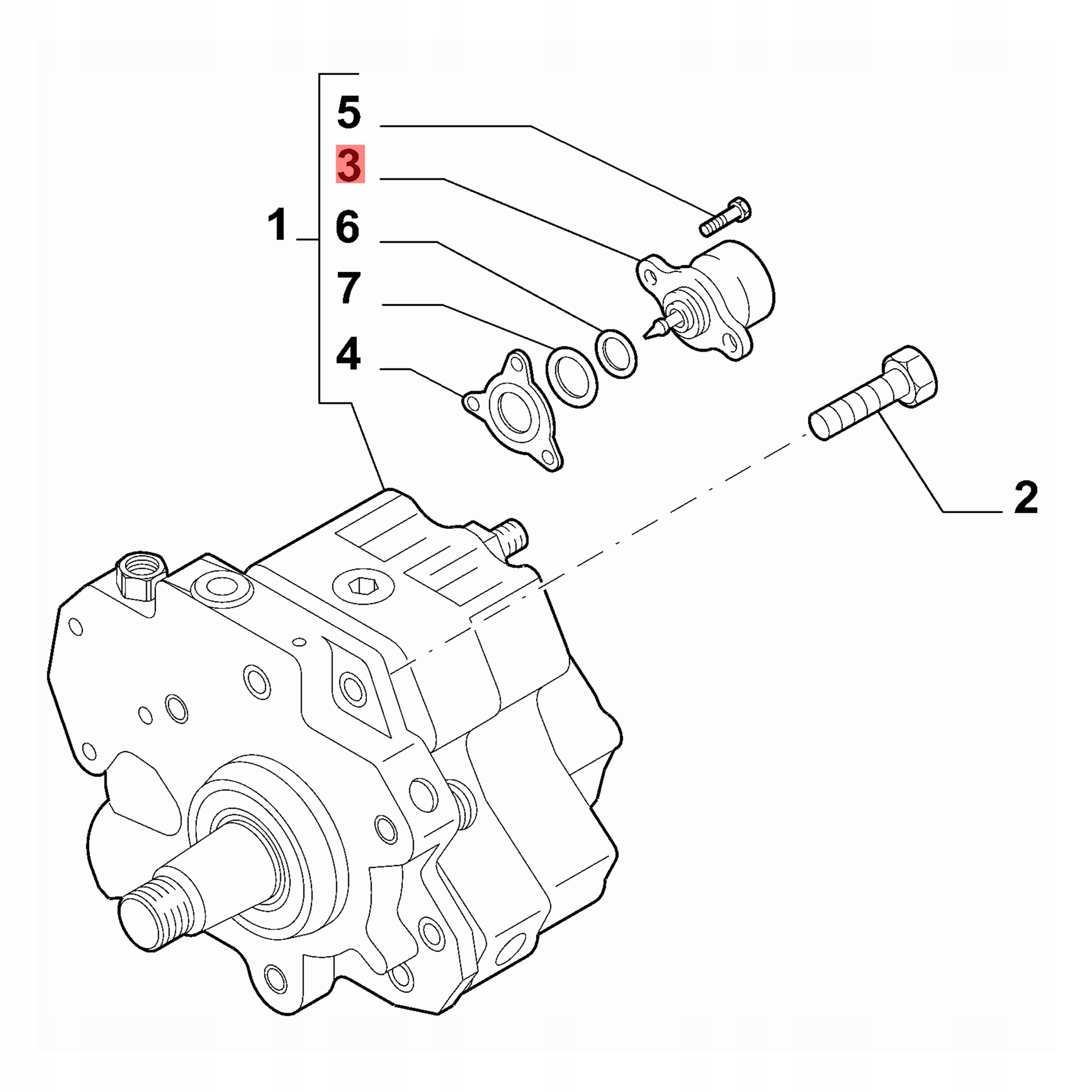 Zawór ciśnienia paliwa Ducato Iveco Daily 2.3 JTD 2006- = OE 71754810 Typ silnika Diesel