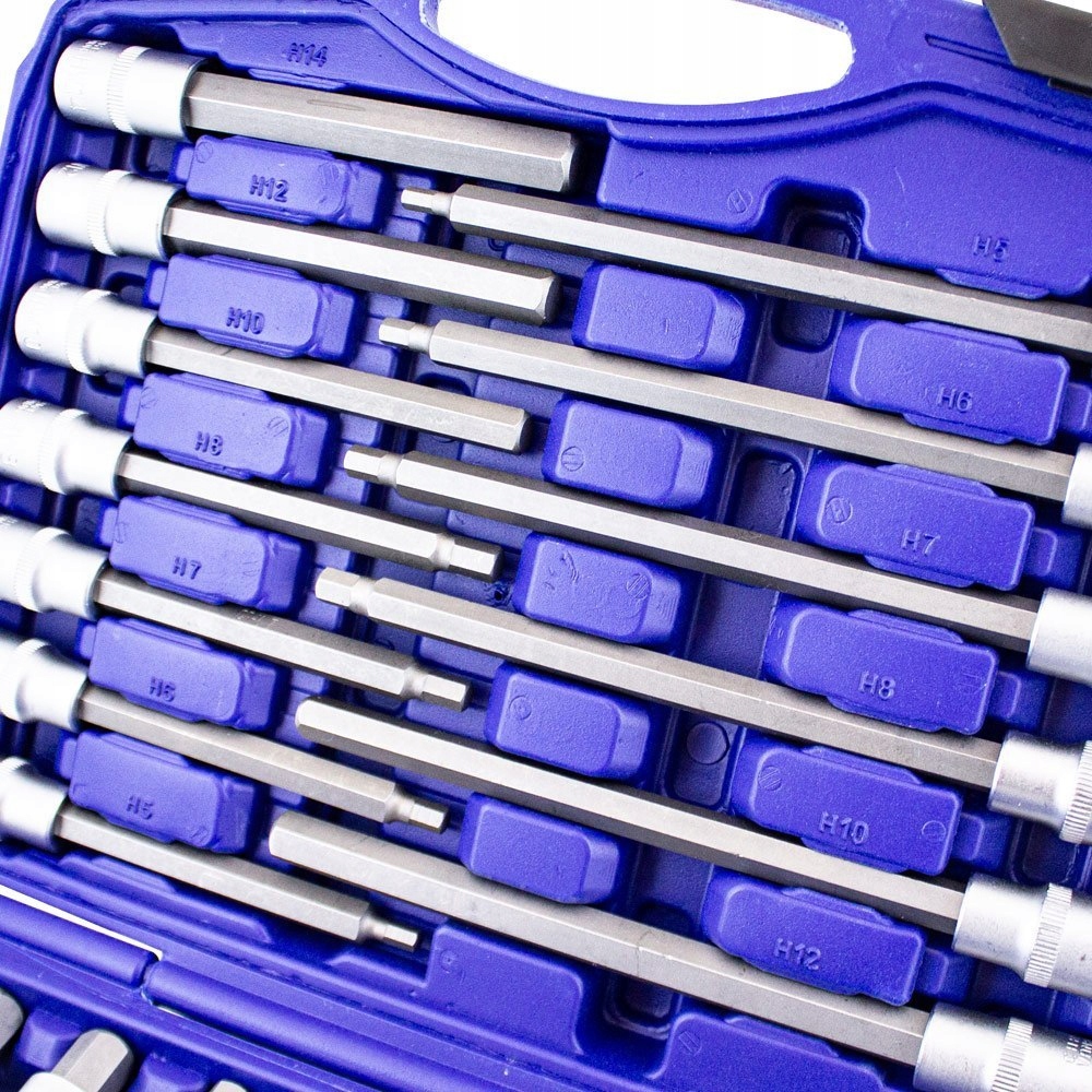 ZESTAW KLUCZY NASADOWYCH SZEŚCIOKĄTNYCH Z WALIZKĄ 30EL. Marka Bituxx