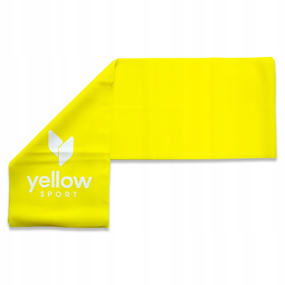 Taśma do ćwiczeń yellowFLAT band żółta, opór 1-2 kg, guma rehabilitacyjna