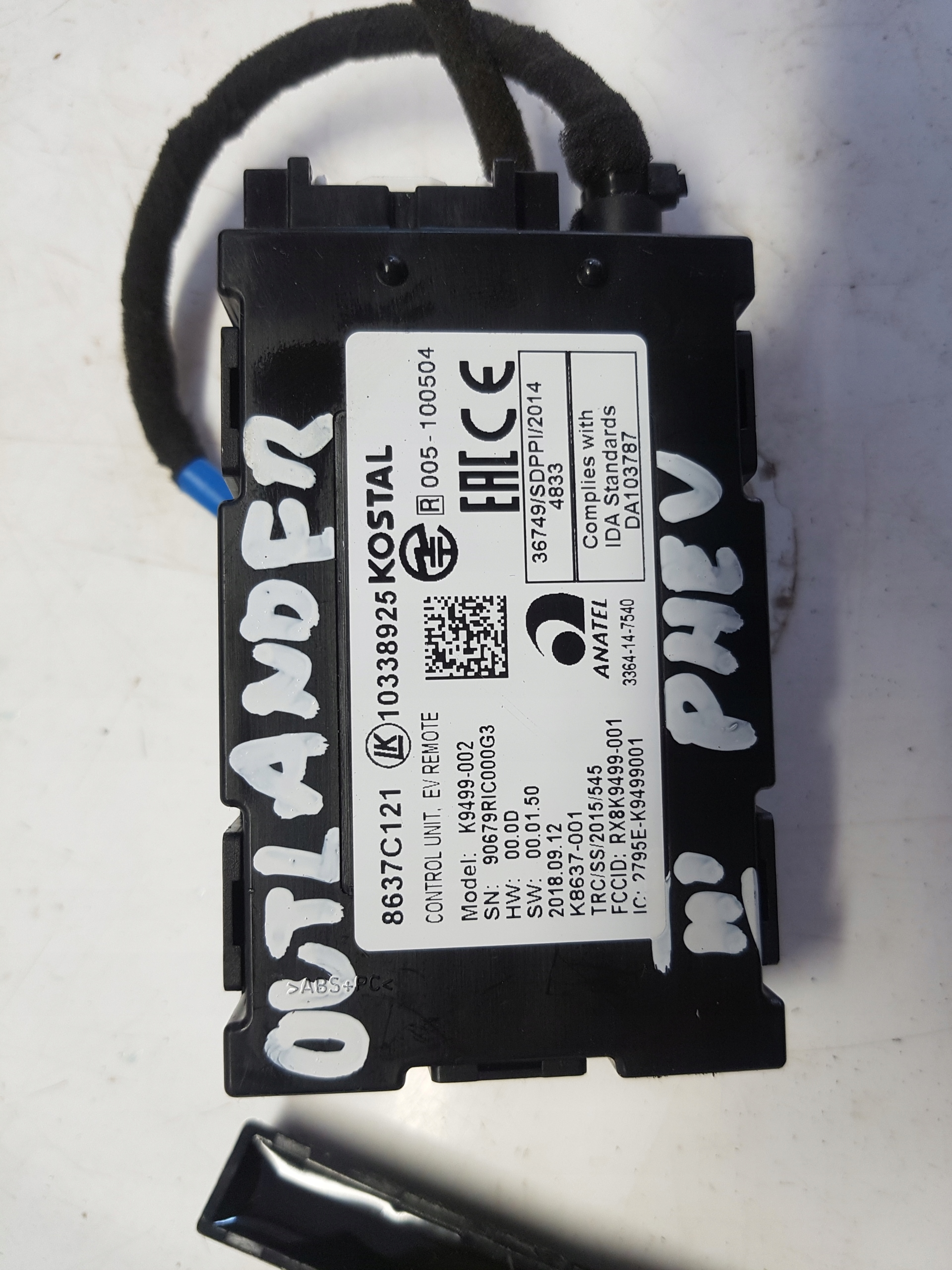 OUTLANDER III LIFT modulo Centralina UNIT 8637C121