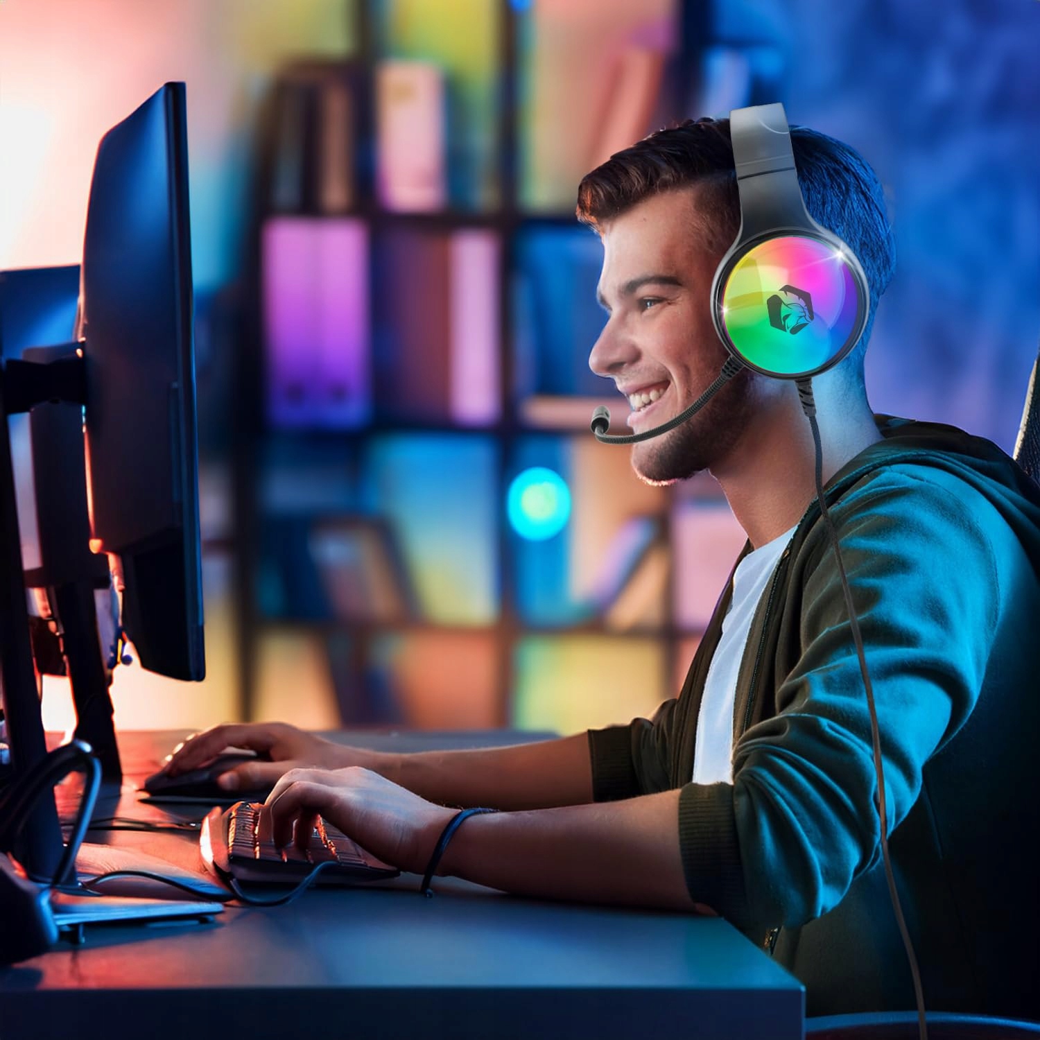 EMPIRE GAMING Słuchawki Gamingowe RGB PS5 PS4 Xbox PC Mac Smartfony — miniatura 8