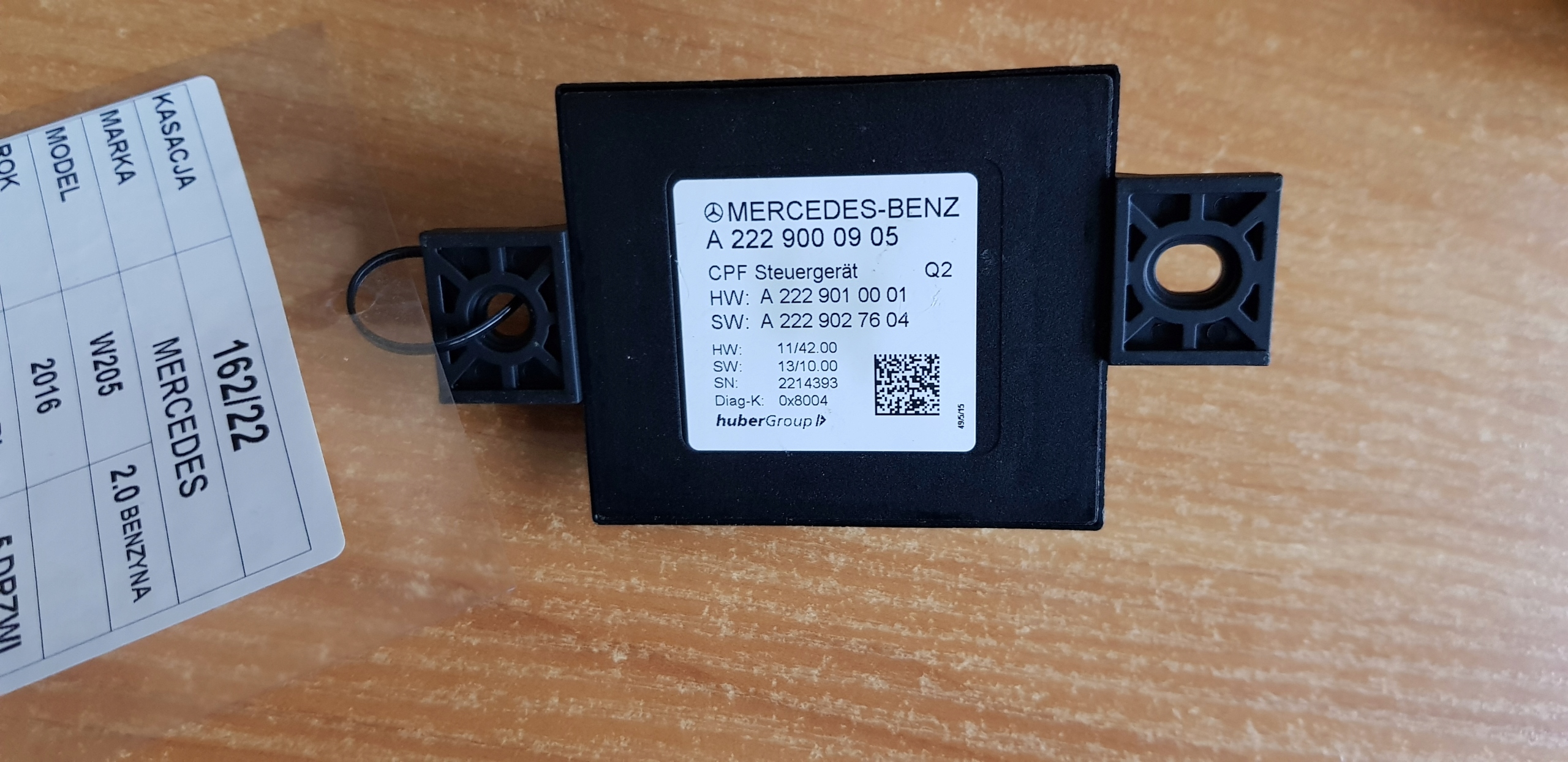 Mercedes C W205 module kamery A2229000905