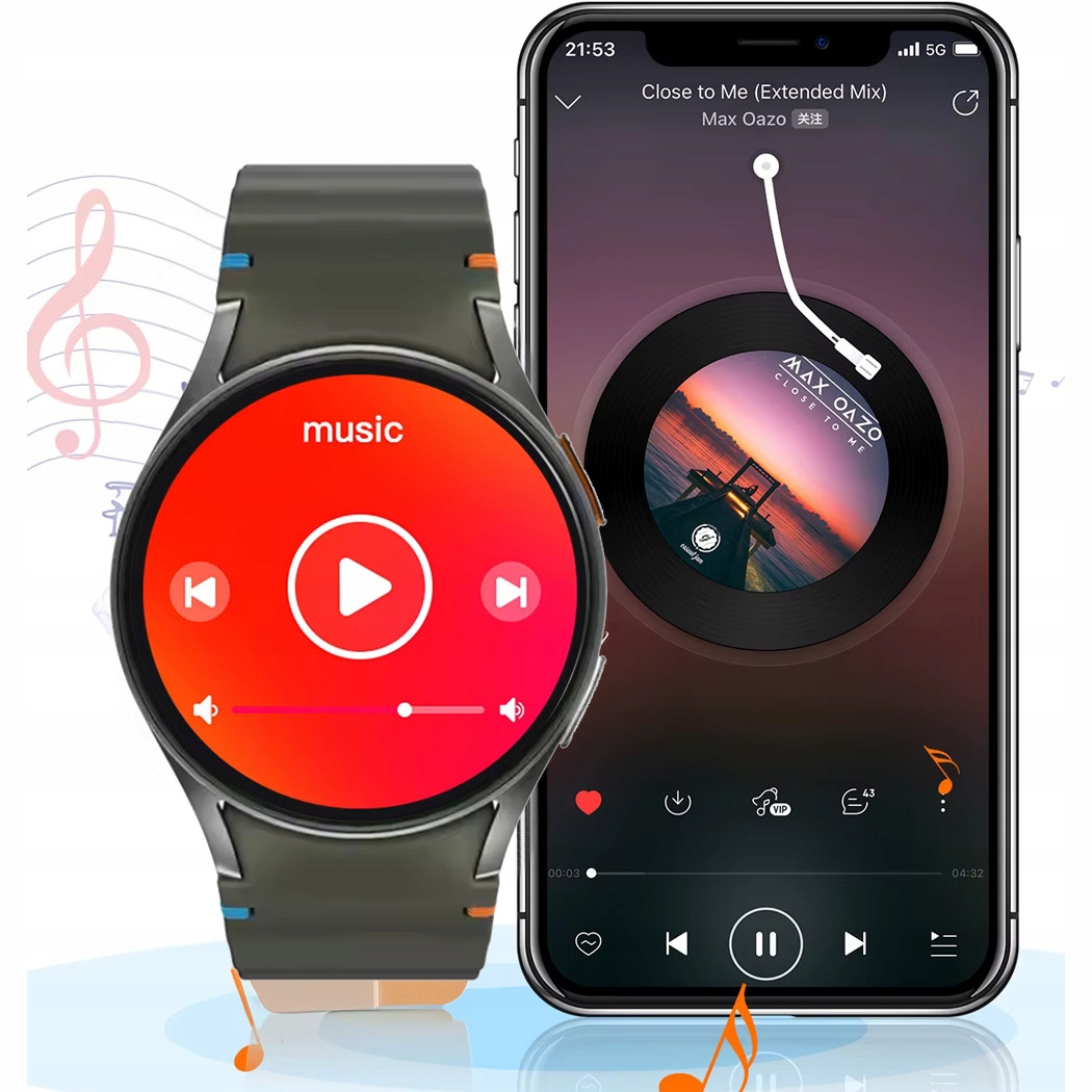 ZEGAREK SMARTWATCH Z ROZMOWAMI PL MENU BRASOLETA+PASEK SMART WATCH WATCH 7 Ekran dotykowy tak