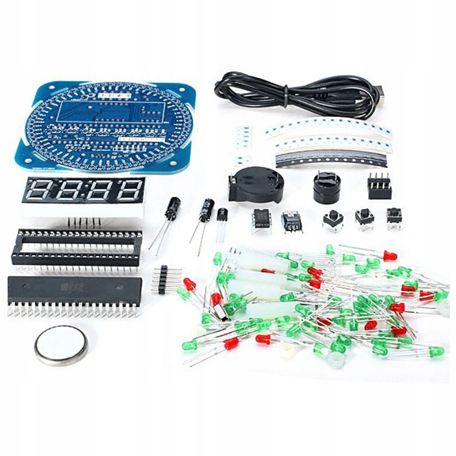 

Zegar elektroniczny Led EC1204b do montażu Diy Kit