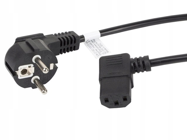 

Kabel zasilający Lanberg kątowy 1,8m