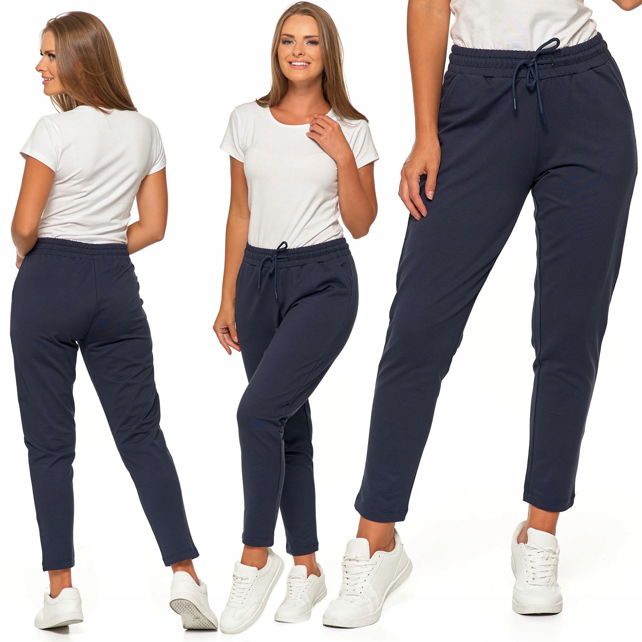 Moraj dámské teplákové kalhoty z bavlny se zavazováním, Sportovní Pohodlné Tepláky L