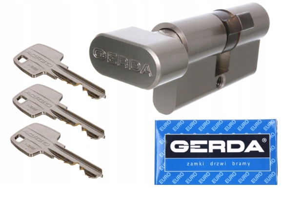 

Wkładka Gerda Nikiel Z Gałką 3 Klucze 45G/45