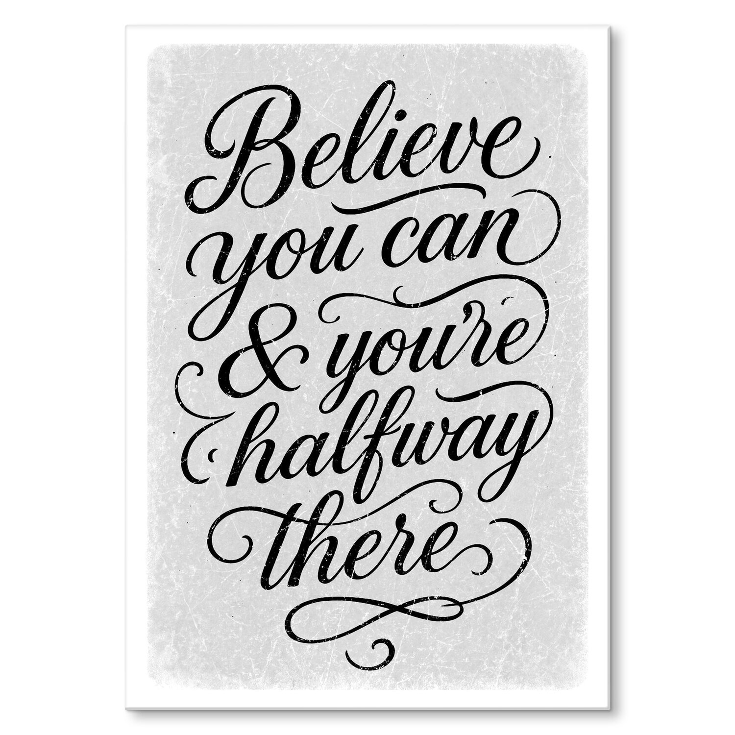 Kovový plakát Believe you can Motivace Šidítko Plech 42 x 59,4 cm +dárek
