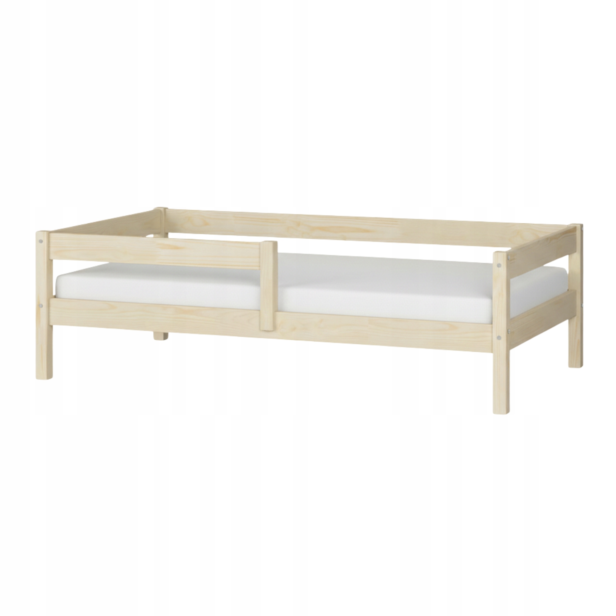 Dětská postel 140x70 jednolůžková dřevěná borovice se zábranou Primo