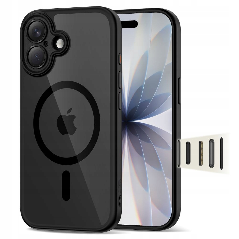 Magpeak MagSafe CC etui Ochronne obudowa pokrowiec case tył do iPhone 17