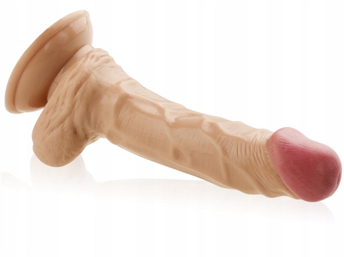 MIĘSISTY PENIS DILDO SZTUCZNY CZŁONEK Z PRZYSSAWKĄ Marka inna
