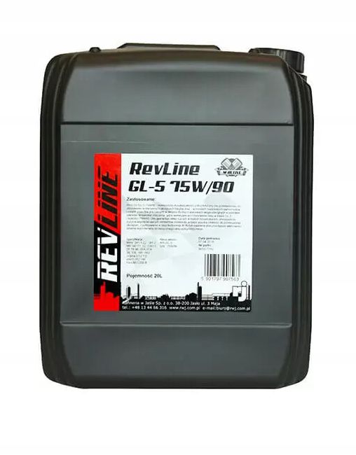 REVLINE GL-5 75W90 OLEJ PRZEKŁADNIOWY OP. 20 L