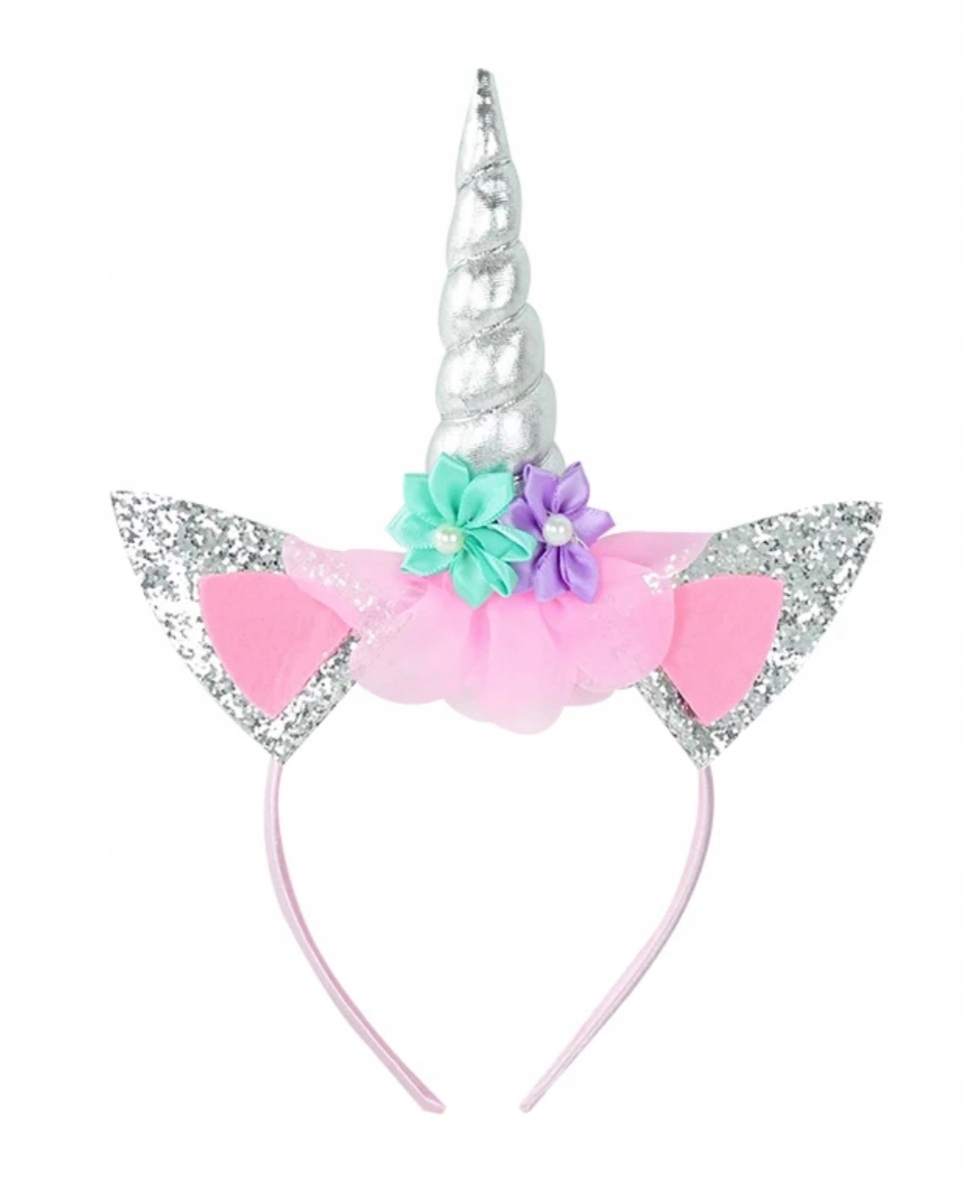 

Srebrna Opaska Na Głowę Jednorożec Róg Na Urodziny