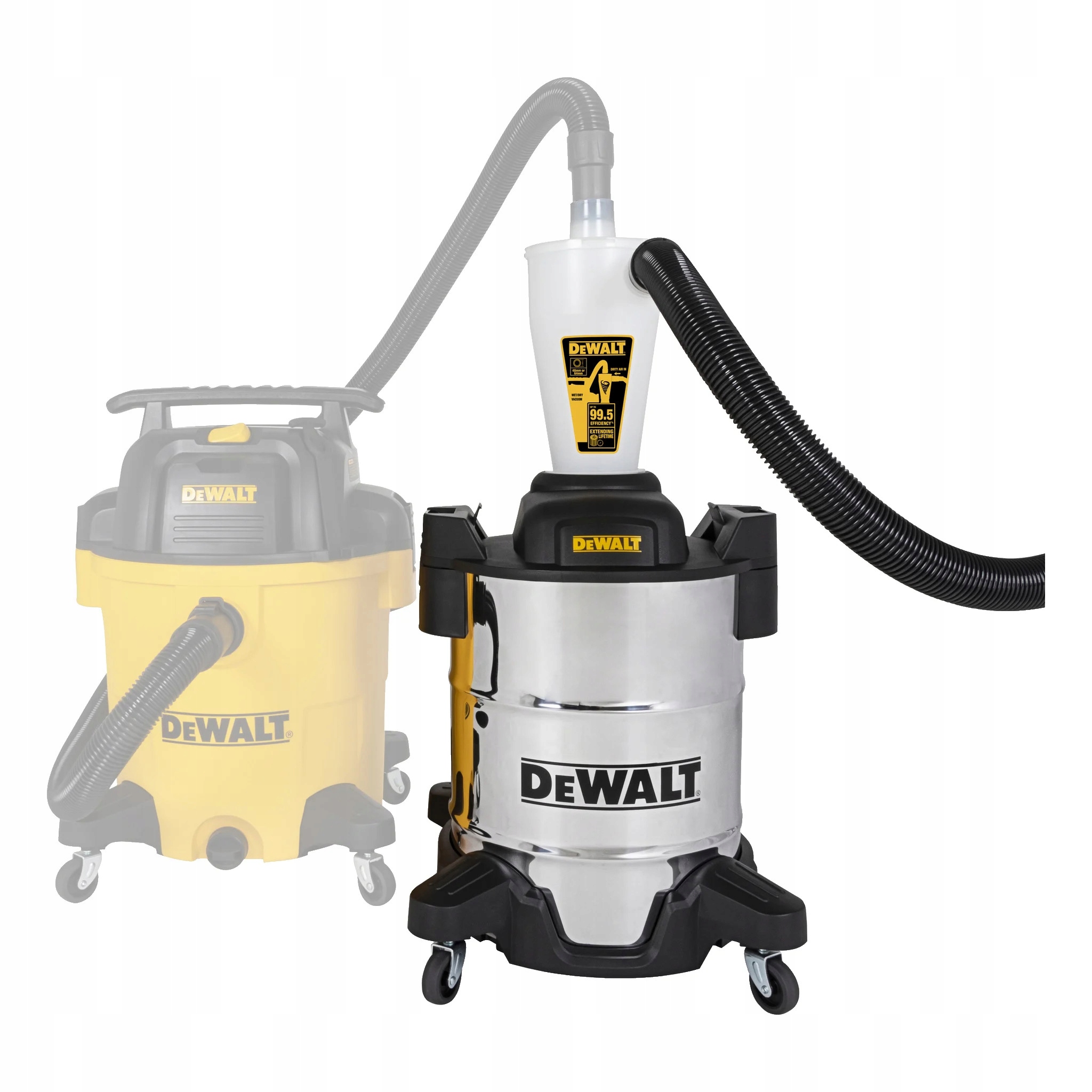 SEPARATOR PYŁU CYKLONOWY WSTĘPNY DeWALT DXVCS003 38L INOX
