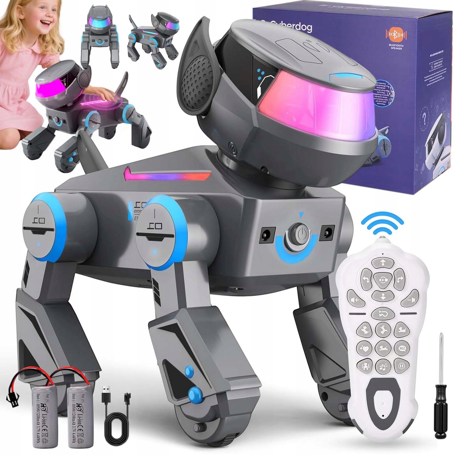 Dálkově Ovládaný Robot-pes S Led, Tanec, Dotyková Interakce Dálkové Ovládání