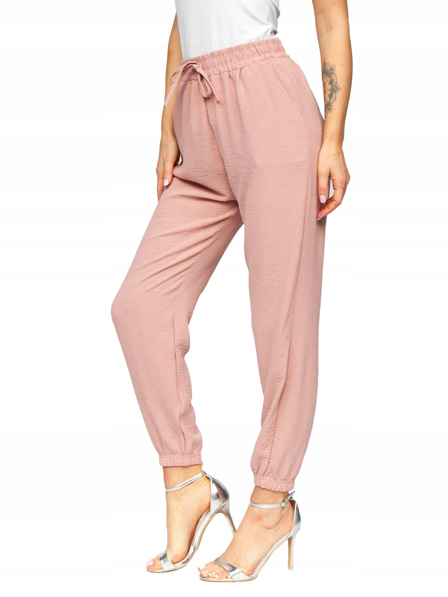 

Spodnie Joggery Damskie Różowe W5071 Denley_xl