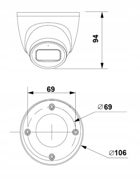Kamera IP BCS-L-EIP18FSR3-Ai1 / 8MPx, H265+ Obudowa kopułkowa (dome)