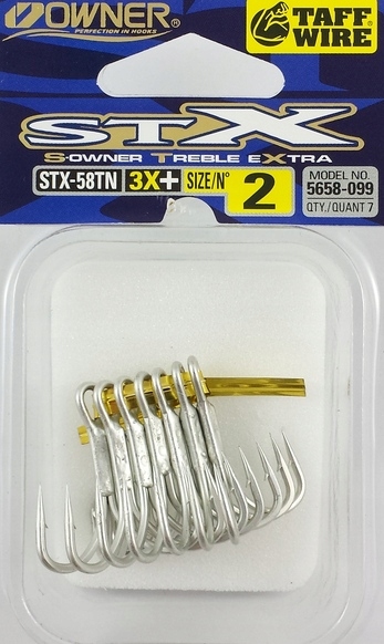 Kotwiczki spiningowe S-Owner Treble nr 2