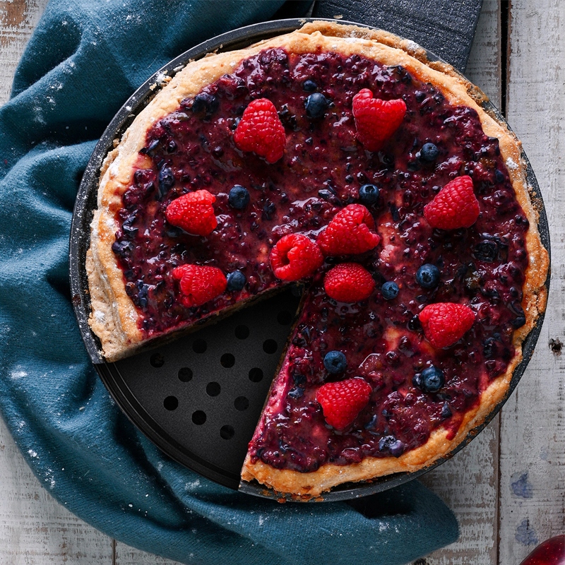 BLACHA FORMA DO PIECZENIA PIZZY TARTY BLASZKA 33 CM Wysokość produktu 1.5 cm