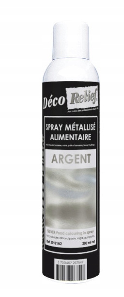Barwnik w sprayu metaliczny srebrny 300ml Deco D161A2