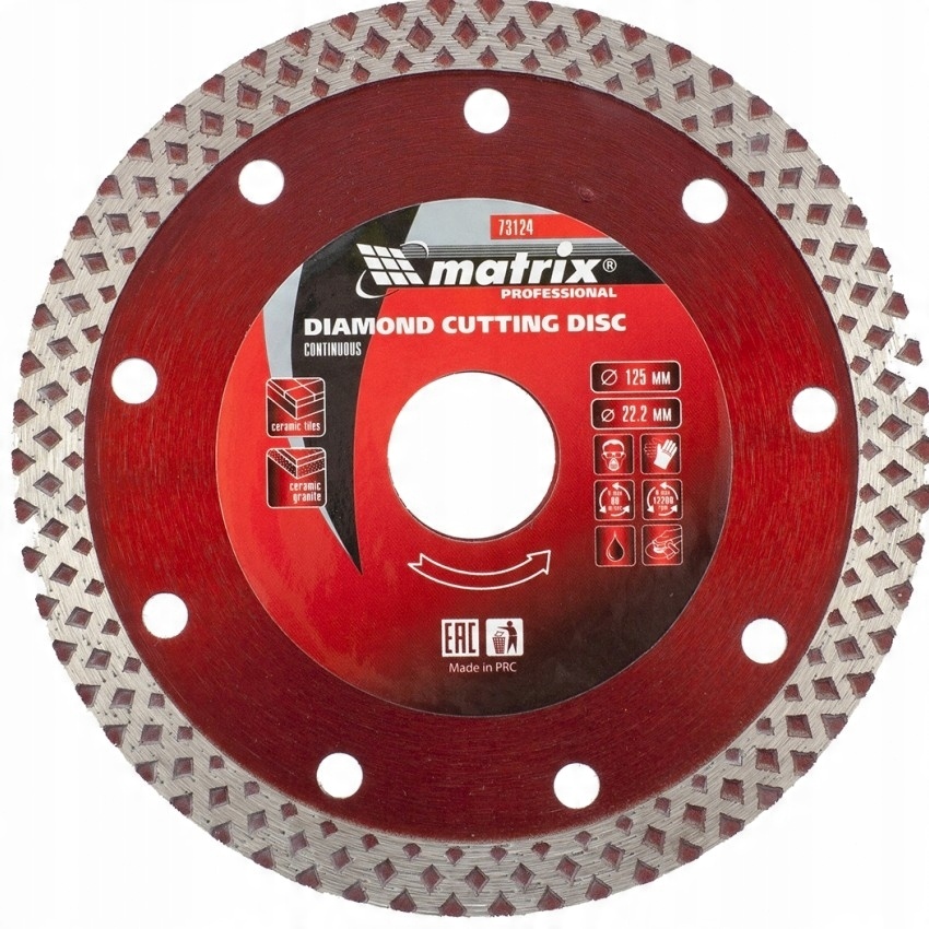 

Tarcza diamentowa gresu płytek ceramika 125mm Mtx