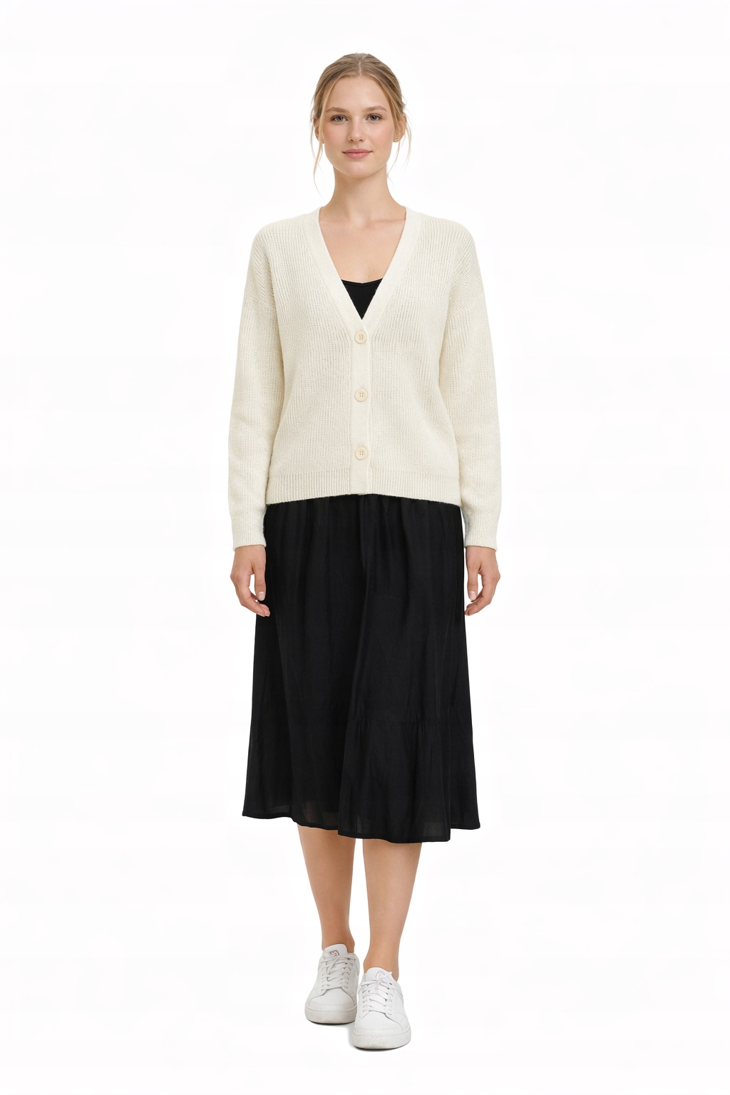 Hugo Elegantní Kardigan S Hlubokým Výstřihem A Knoflíky M I4C