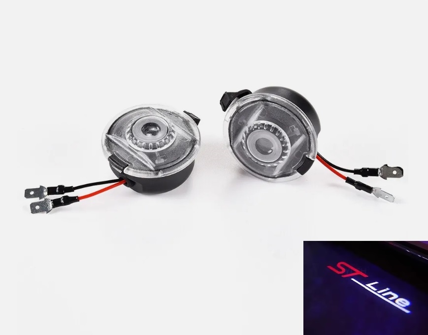 Led Logo Projektory Ford w lusterka Mondeo Fusion St-line Hd+ Powitalne
