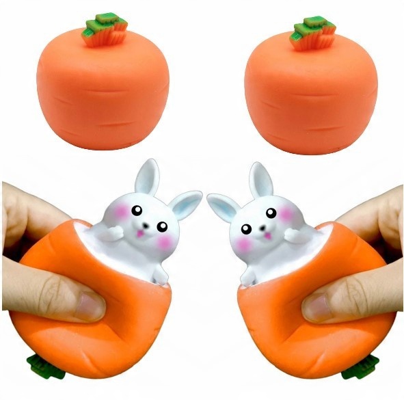 

Gniotek Squishy Antystresowy Królik Marchewka