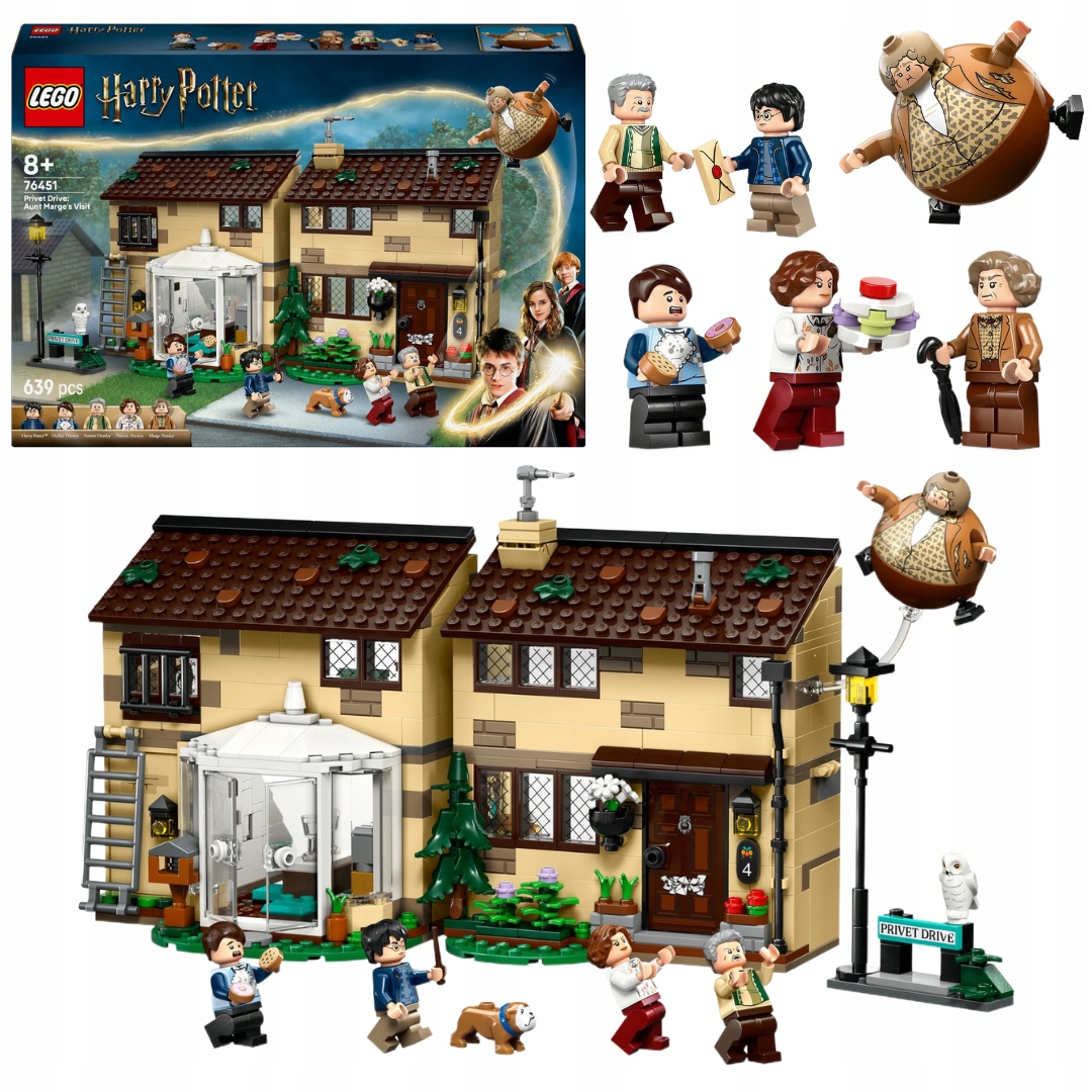 Lego Harry Potter 76451 Zobí ulice Návštěva tety Marge