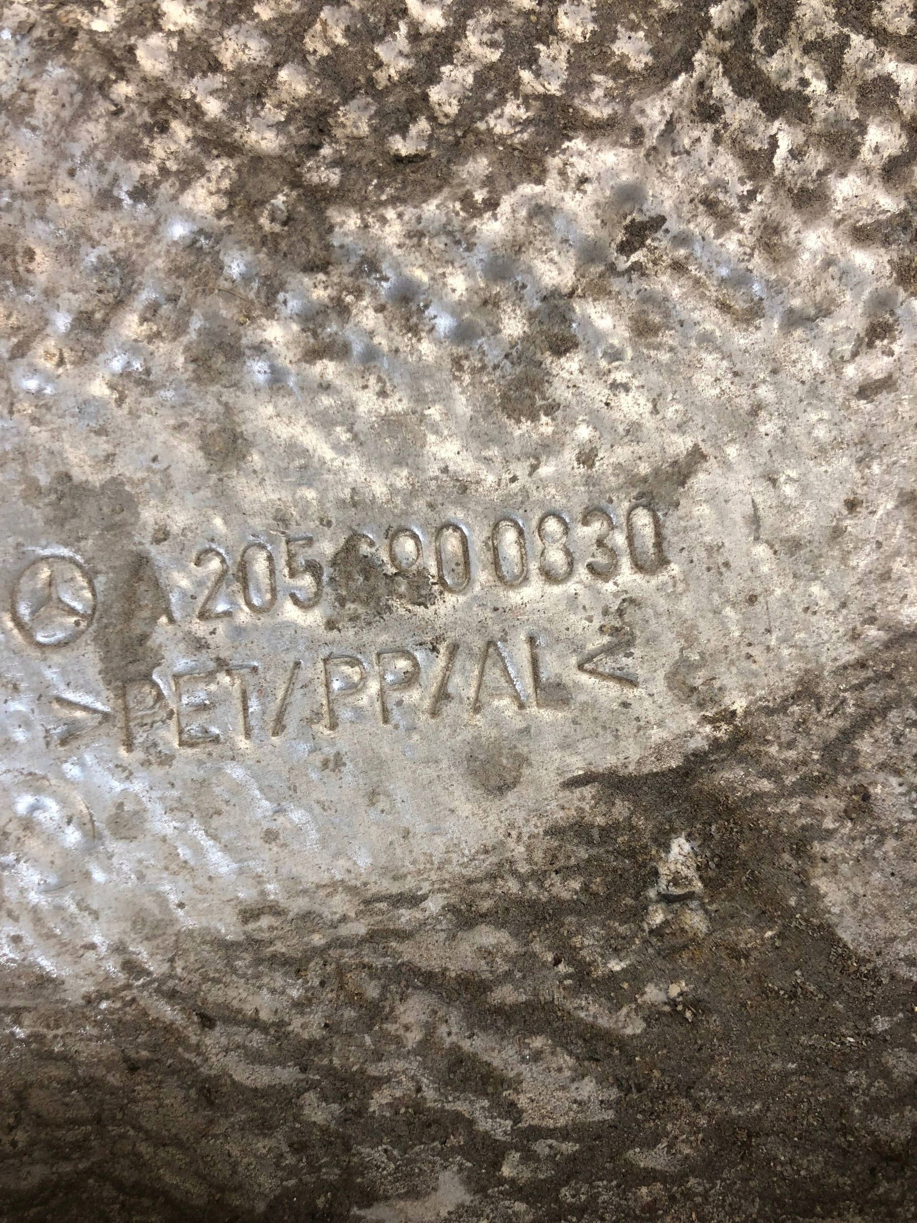 mudguard right rear part MERCEDES W205 A2056900830