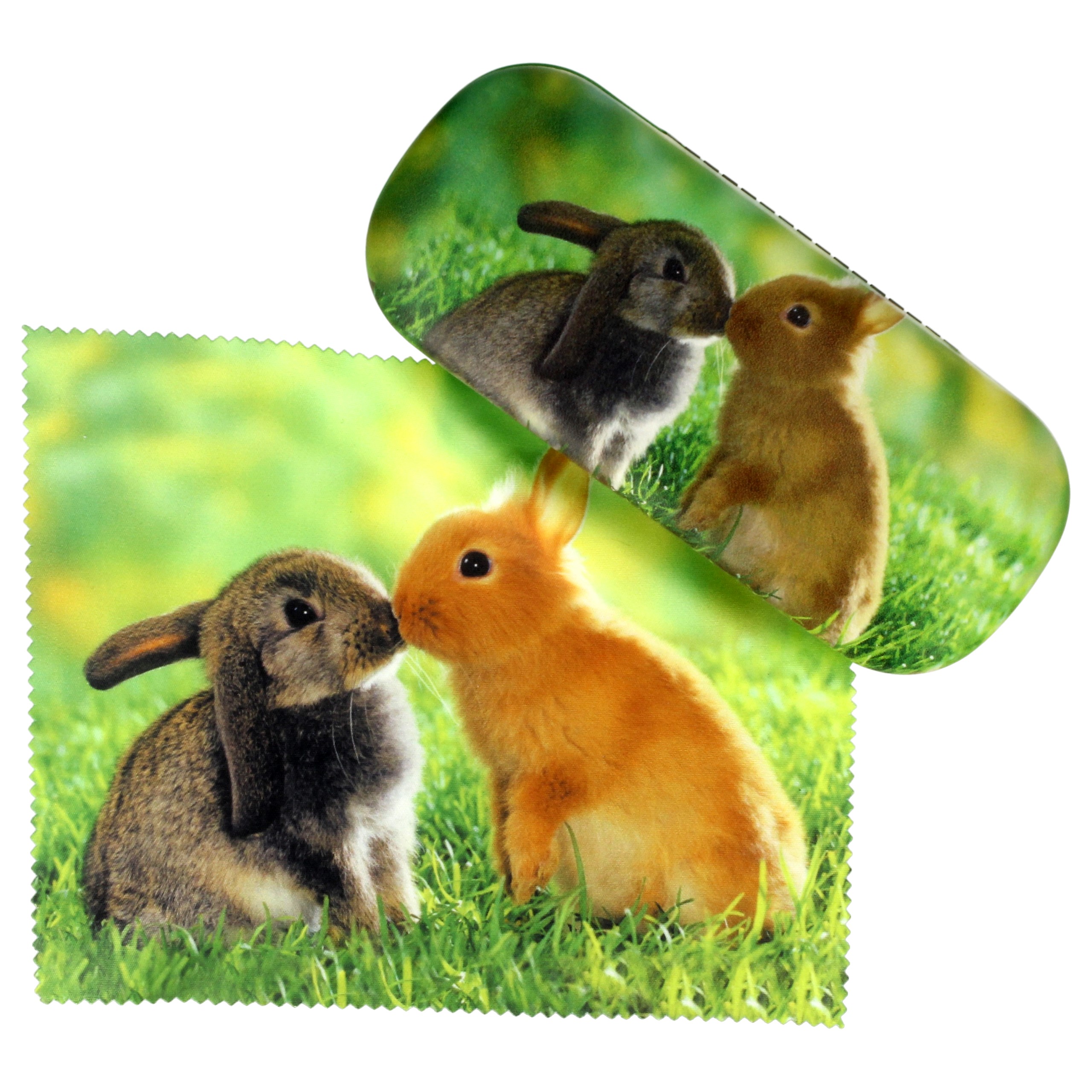 

Fluffy etui na okulary korekcyjne z mikrofazą z De