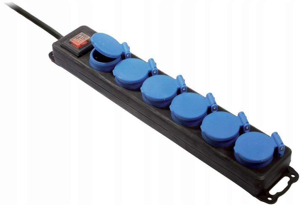 Zásuvková lišta se 6 zásuvkami