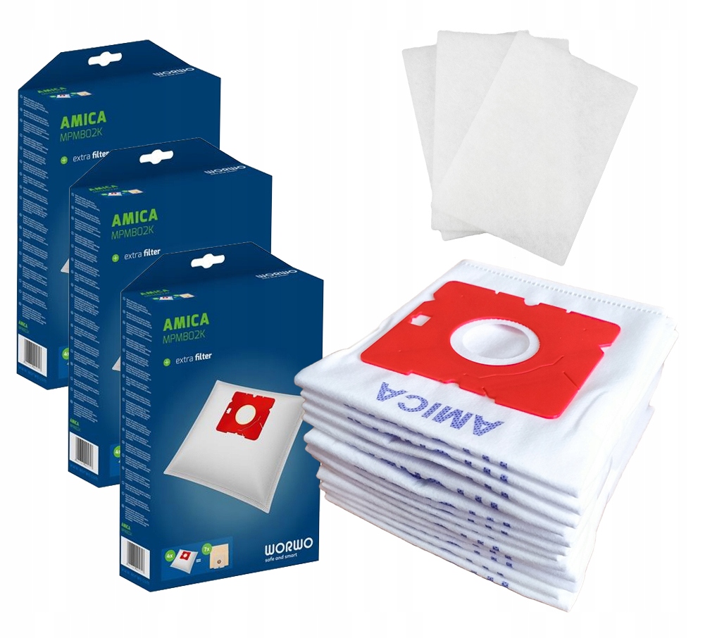 12x WORKI DO ODKURZACZA AMICA AW 3011 VC 5011