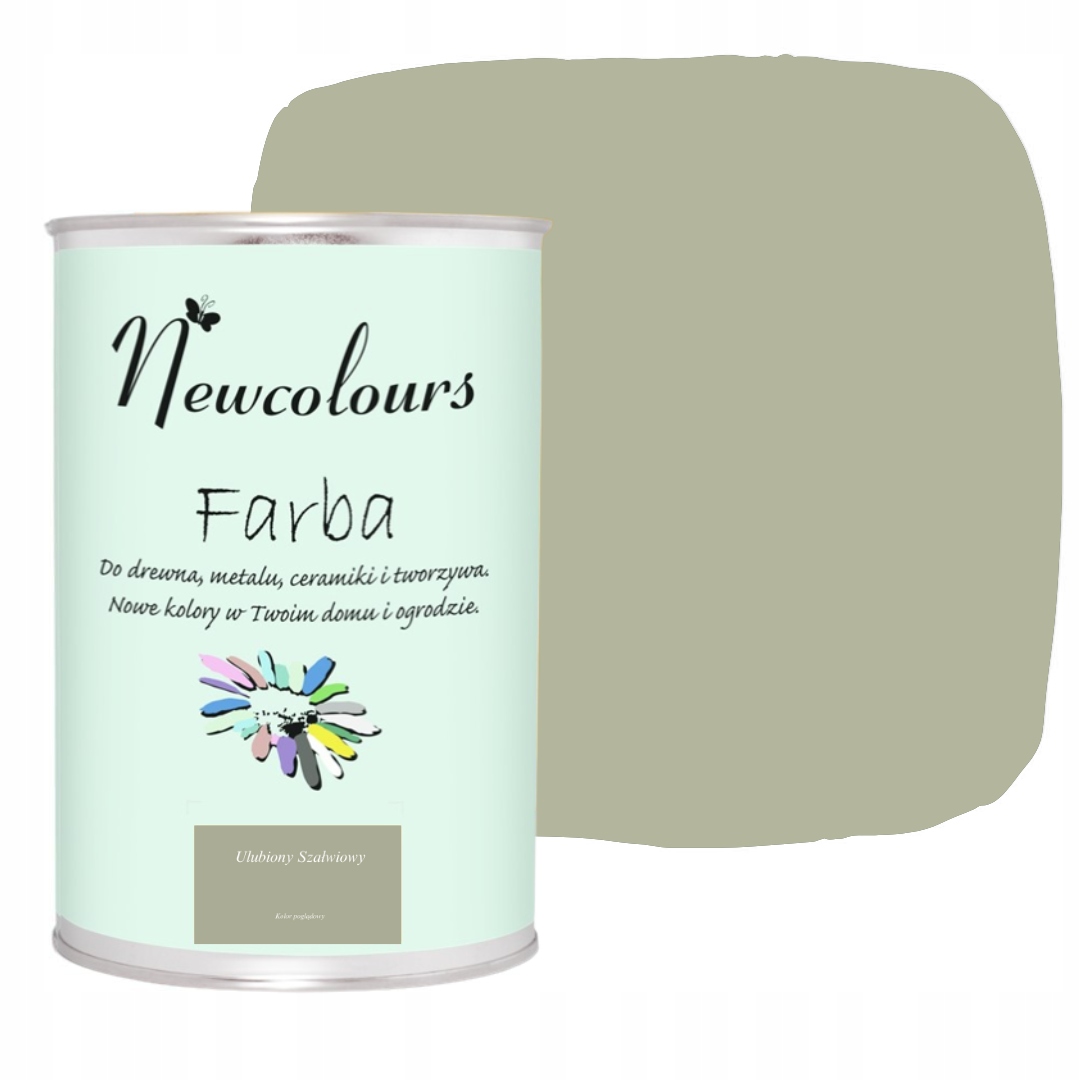 Farba do mebli Newcolours Ulubiony Szałwiowy 900 ml