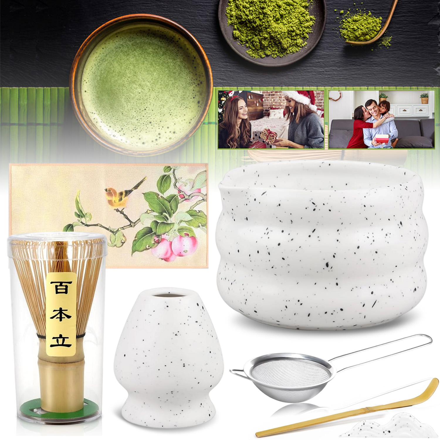 Dárková Sada Na Matcha Čaj Miska Na Matcha Hrnek Víceúčelový