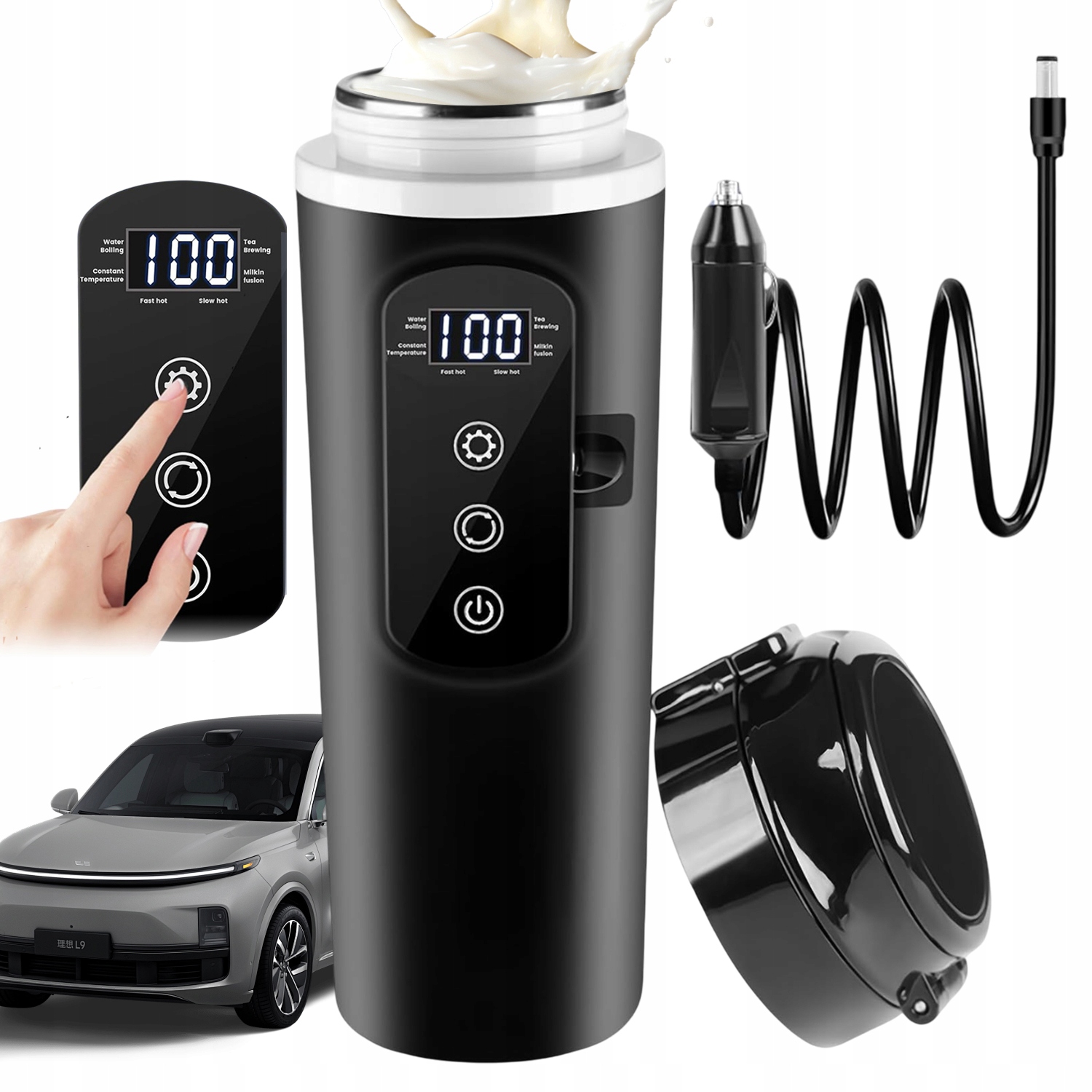 Cestovní Termoska 400 ML S Pružinovým Víkem Neprotéká Do Auta