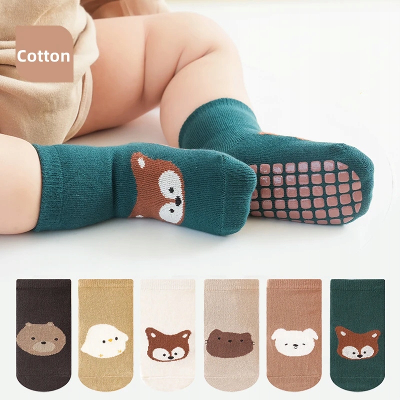 Skarpetki antypoślizgowe niemowlęce bawełniane podeszwa abs ABSY 86-92 1-2L Rozmiar (new) 92 (87 - 92 cm)