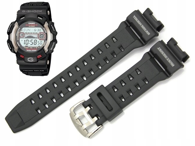 CASIO pasek do G-SHOCK GW-9110-1 ORYGINAŁ czarny _ Szerokość paska 21 mm