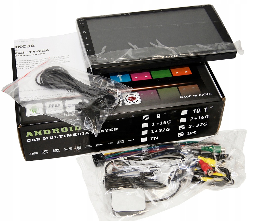 Radio z Android 9cali2/32GB RDS Mikrofon 4xCore