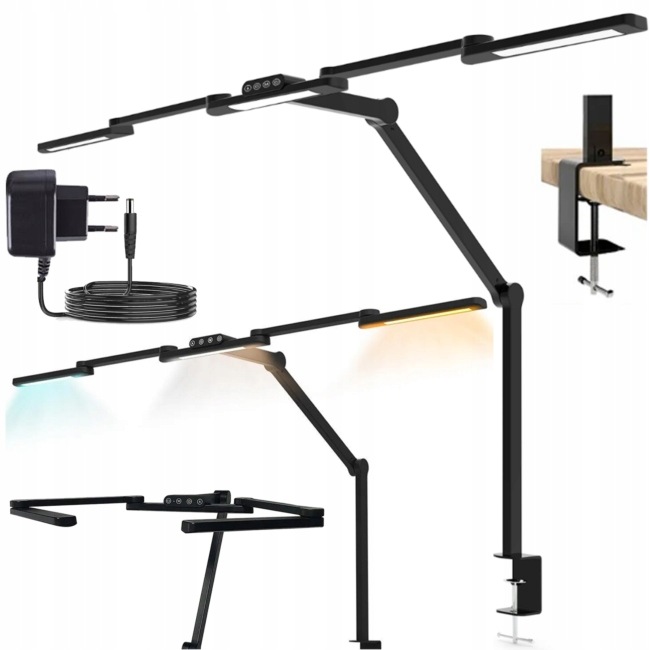 Dna DL Pro Lampa Biurkowa Kreślarska Led Bezcieniowa 24W CRI90