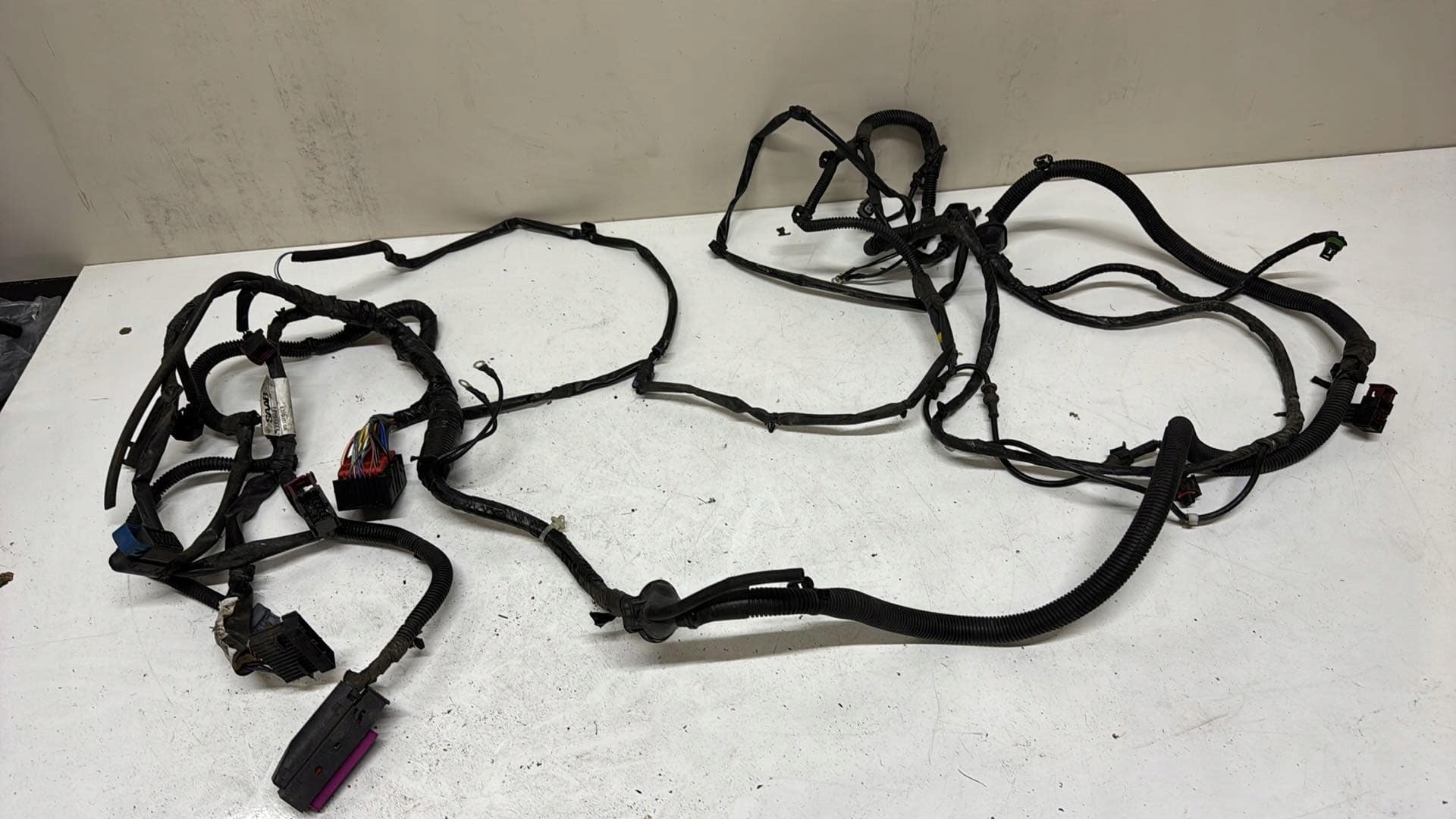Saab 9-3 II 93 bundle wiring przewodow nadwozia front 13339681