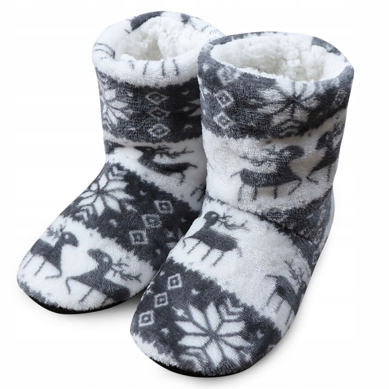 

Puchate kapcie skarpety długie Święta 24cm (P024)