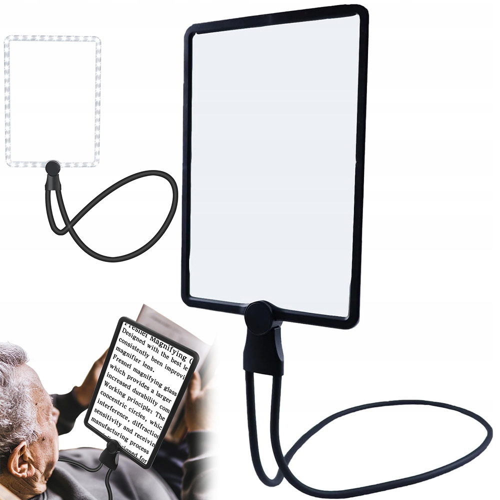 Lupa Led 5 Razy Duża Lupa Do Czytania Naprawy Szycia Dla Seniorów