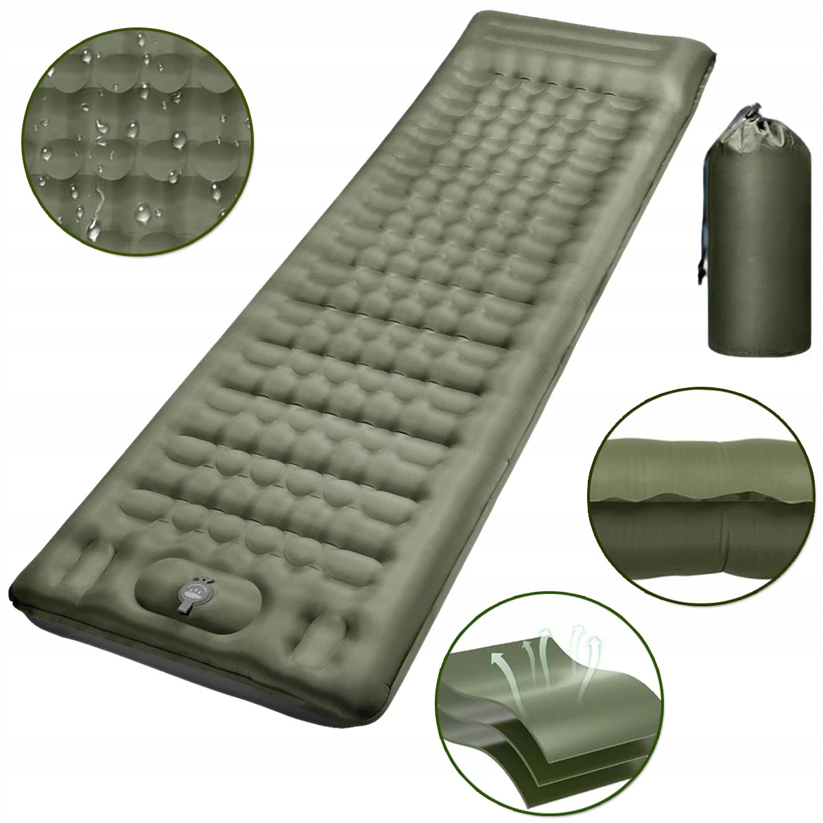 Mata Turystyczna Dmuchana Karimata Pompowana Do Spania Do Namiotu Lekka