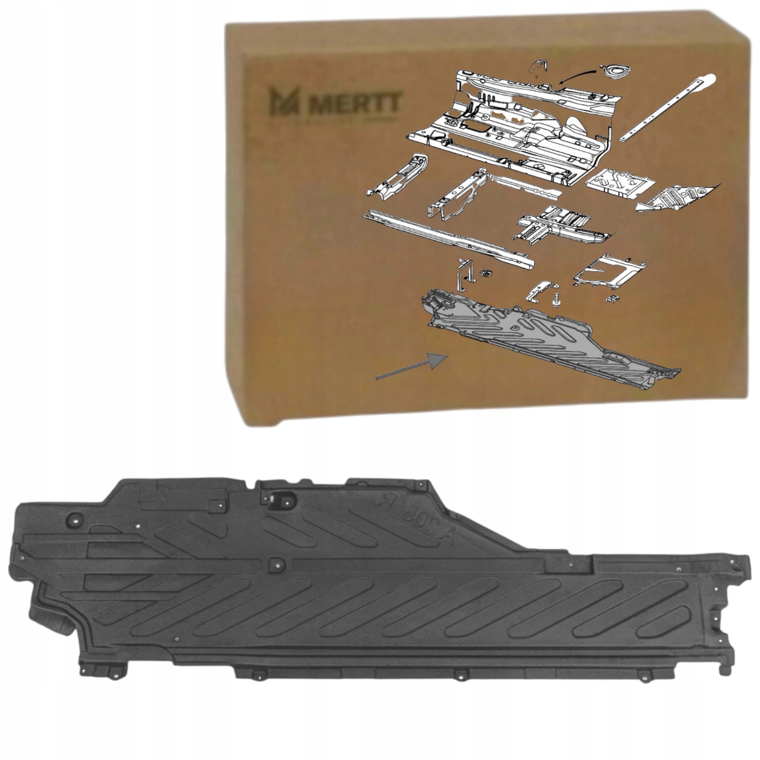 Látkový Kryt Podvozku Levý A2056841900 Mercedes C W205 2014-2021