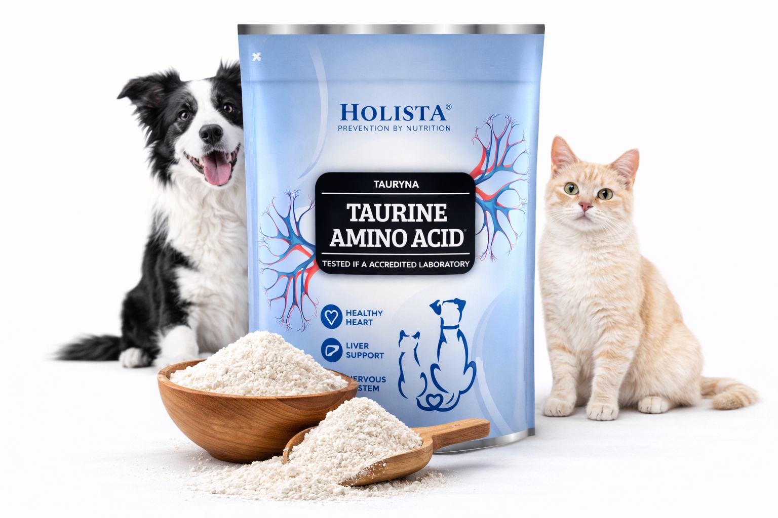 Levně Holista Taurine Amino Acid Taurin pro psa a kočku Nervový Systém Srdce 500g