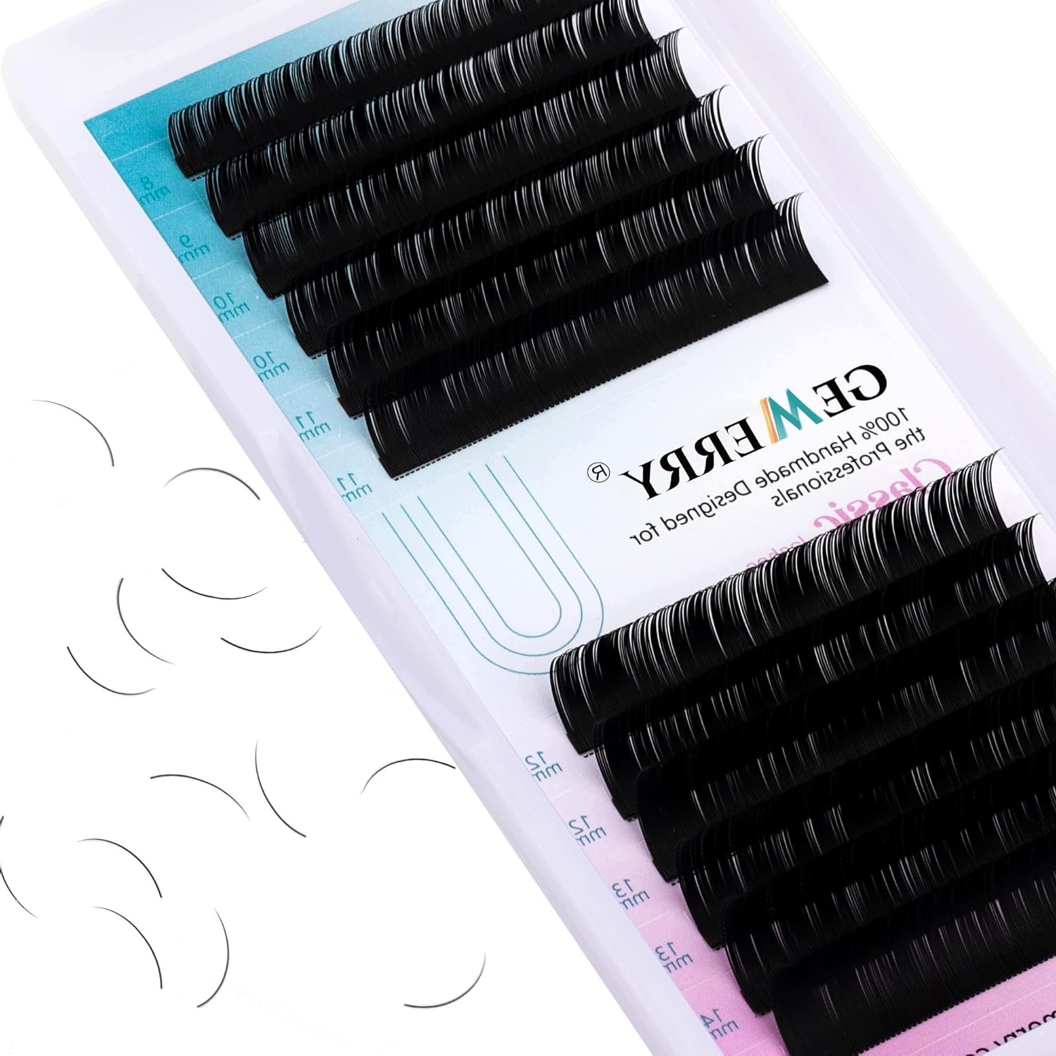 Profesionální Řasy Pro Prodlužování 0,20 MM 8 Až 14 MM Dcurl Přírodní