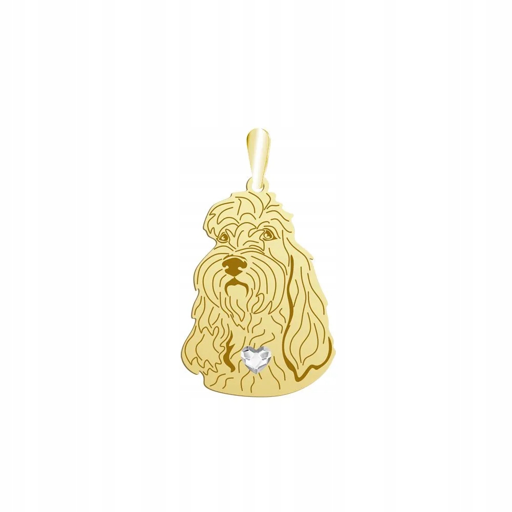 Zlatý přívěsek Grand Basset Griffon Vendeen 925 Dedikace Gravírování Bonus